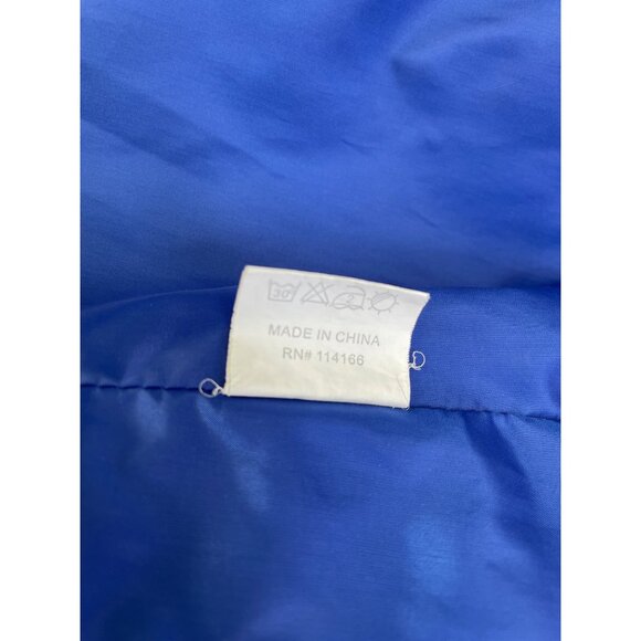 Kansas Jayhawks Colosseum Womens Puffer Vest S Blue & White 100% Polyester - Picture 10 of 10